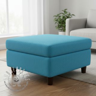 Velluto a coste HUGGY turquoise