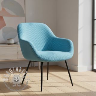 Velluto a coste HUGGY turquoise