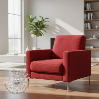 Velluto a coste HUGGY vermillon