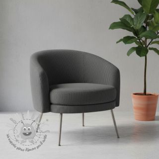 Velluto a coste HUGGY anthracite