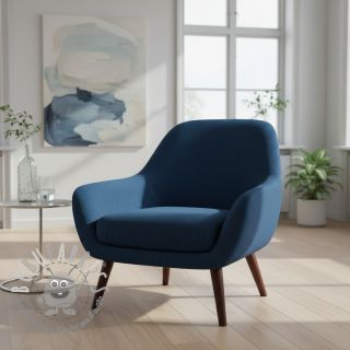 Velluto a coste HUGGY marine