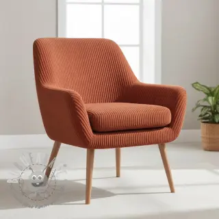 Velluto a coste FUTE terracotta