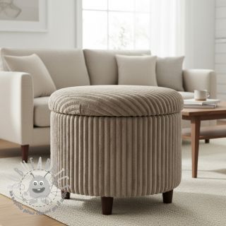 Velluto a coste HANNIBAL taupe