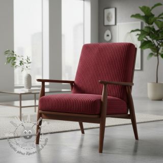 Velluto a coste HANNIBAL lie de vin