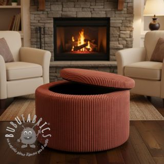 Velluto a coste HANNIBAL terracotta