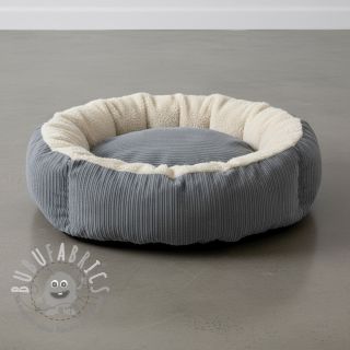 Velluto a coste Cofur fleece grey