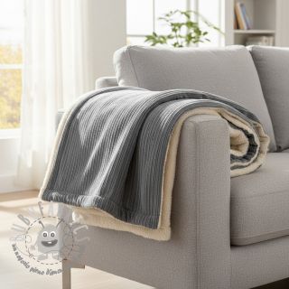 Velluto a coste Cofur fleece grey