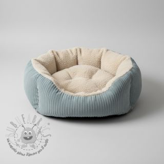 Velluto a coste Cofur fleece mint