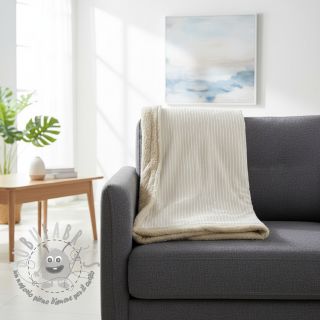 Velluto a coste Cofur fleece off white