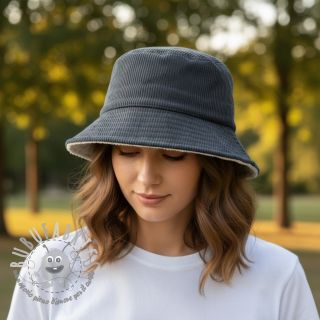 Velluto a coste Cofur fleece black