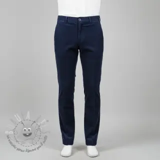 Velluto a coste 6W WASHED STRETCH navy