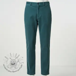 Velluto a coste 6W WASHED STRETCH petrol
