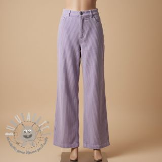 Velluto a coste 6W WASHED STRETCH lilac