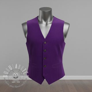 Velluto a coste 6W WASHED STRETCH purple