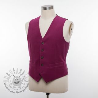 Velluto a coste 6W WASHED STRETCH fuchsia