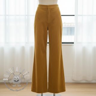 Velluto a coste 6W WASHED STRETCH ochre
