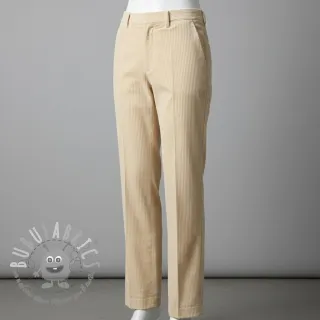 Velluto a coste 6W WASHED STRETCH light yellow