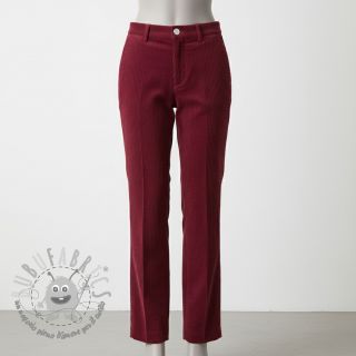 Velluto a coste 6W WASHED STRETCH berry