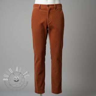 Velluto a coste 6W WASHED STRETCH rust