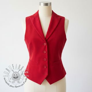 Velluto a coste 6W WASHED STRETCH red