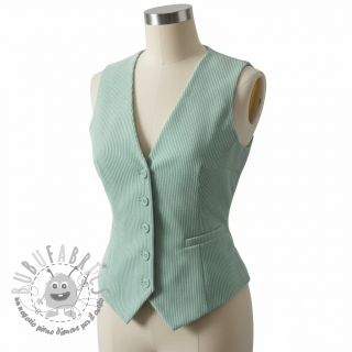 Velluto a coste 6W WASHED STRETCH mint