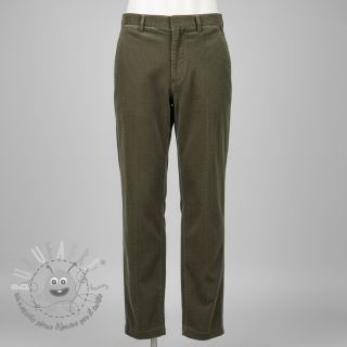 Velluto a coste 6W WASHED STRETCH camo green