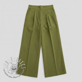 Velluto a coste 6W WASHED STRETCH green