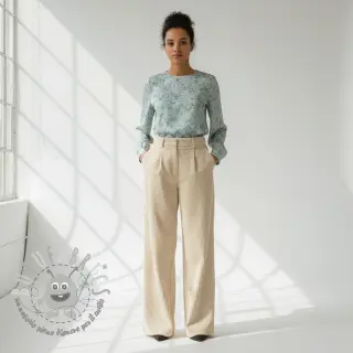 Velluto a coste 6W WASHED STRETCH sand