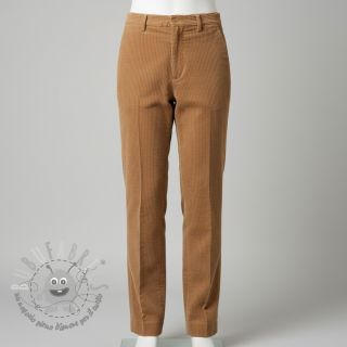 Velluto a coste 6W WASHED STRETCH camel