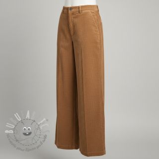 Velluto a coste 6W WASHED STRETCH camel