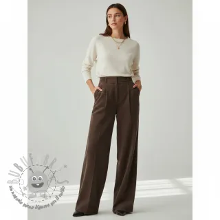 Velluto a coste 6W WASHED STRETCH dark brown