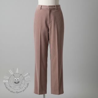 Velluto a coste 6W WASHED STRETCH old pink