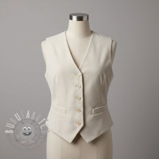 Velluto a coste 6W WASHED STRETCH off white