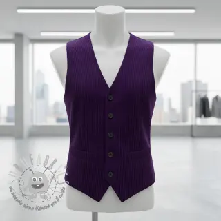 Velluto a coste 6W COTTON TOUCH purple