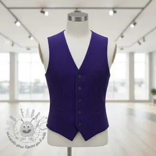Velluto a coste 6W COTTON TOUCH cobalt