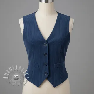 Velluto a coste 6W COTTON TOUCH blue