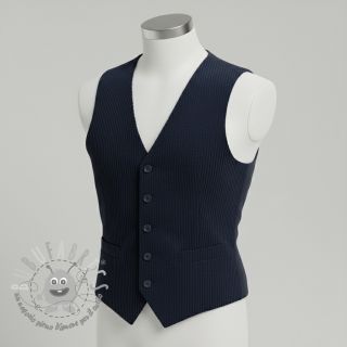 Velluto a coste 6W COTTON TOUCH navy