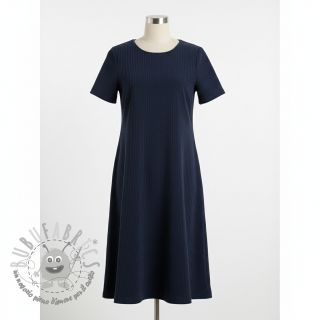Velluto a coste 6W COTTON TOUCH navy