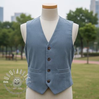 Velluto a coste 6W COTTON TOUCH light blue