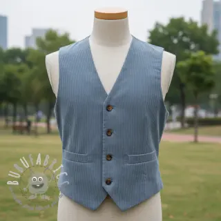 Velluto a coste 6W COTTON TOUCH light blue