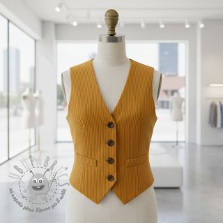 Velluto a coste 6W COTTON TOUCH ochre