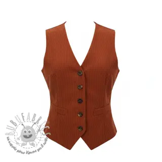 Velluto a coste 6W COTTON TOUCH rust