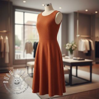 Velluto a coste 6W COTTON TOUCH rust