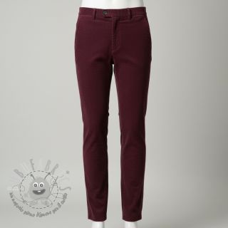 Velluto a coste 6W COTTON TOUCH bordeaux