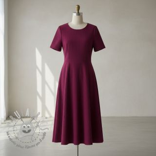 Velluto a coste 6W COTTON TOUCH bordeaux