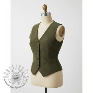 Velluto a coste 6W COTTON TOUCH camo green