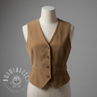 Velluto a coste 6W COTTON TOUCH taupe