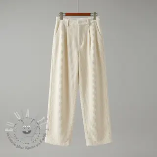 Velluto a coste 6W COTTON TOUCH ecru