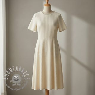 Velluto a coste 6W COTTON TOUCH ecru