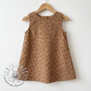 Velluto a coste STRETCH Little dino sand